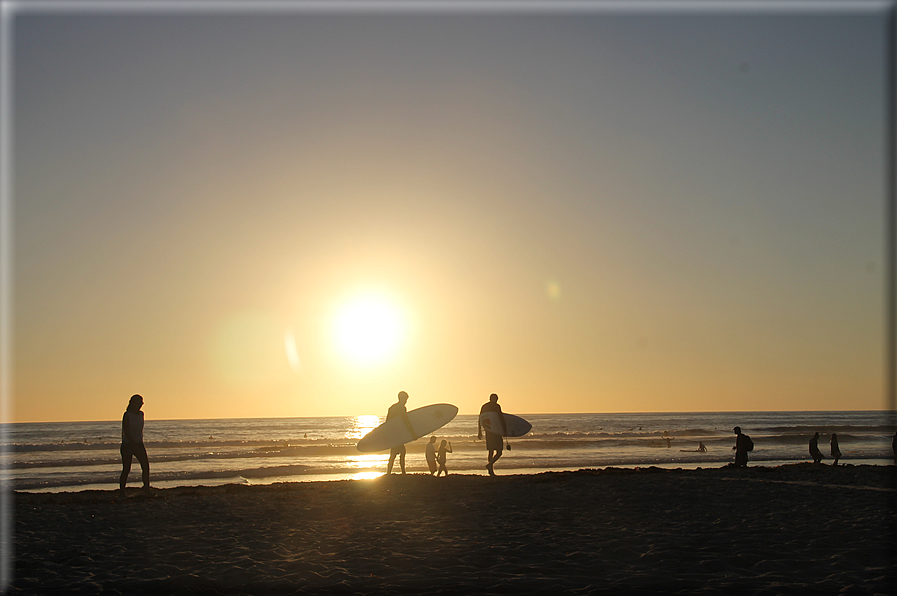 foto Tramonto sull'Oceano Pacifico